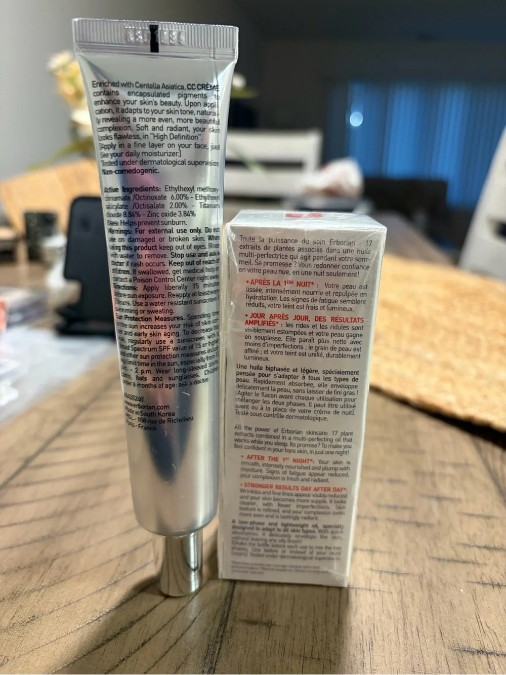 Erborian set- CC Crème High Definition Radiance Face Cream& skin therapy